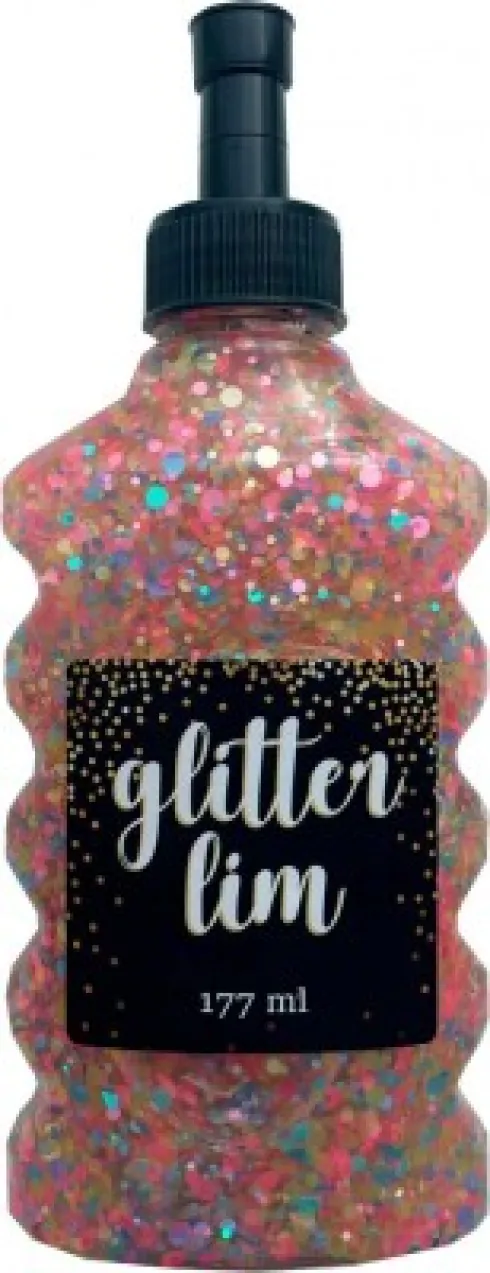 Glitterlim Grov Glitter - Pink - 177 ML