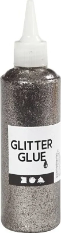 Glitterlim - Sølv - 118 ML