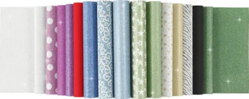 Glitterpapir I Blok - A4 - 210X297 MM - 150 G - 30 Ark/ 1 Stk