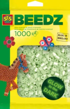 Glow In The Dark Perler - 1.000 Stk. - Ses Creative - Beedz