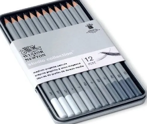 Grafit Blyanter - Sæt Med 12 Stk - Winsor & Newton