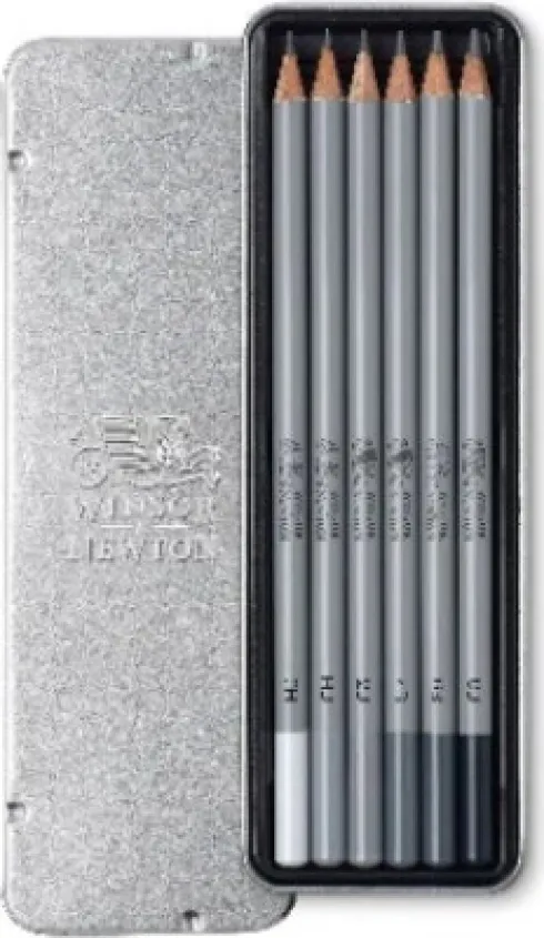 Grafitblyanter - Studio Collection - Winsor & Newton - 6 Farver