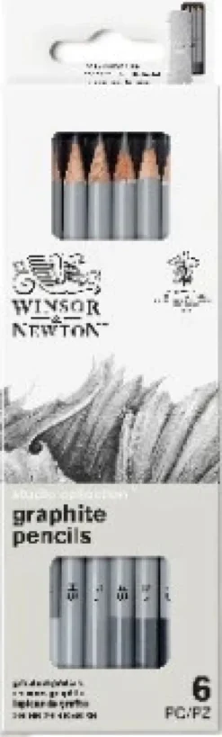 Grafitblyanter - Studio Collection - Winsor & Newton - 6 Farver