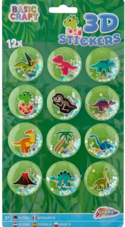 Grafix - 3D Stickers - Glitter Klistermærker - 1 Stk