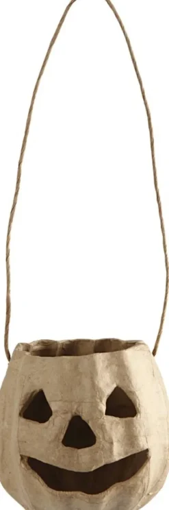 Græskarhoved Med Ophæng - H 8,5 CM - Ø 9 CM - 1 Stk