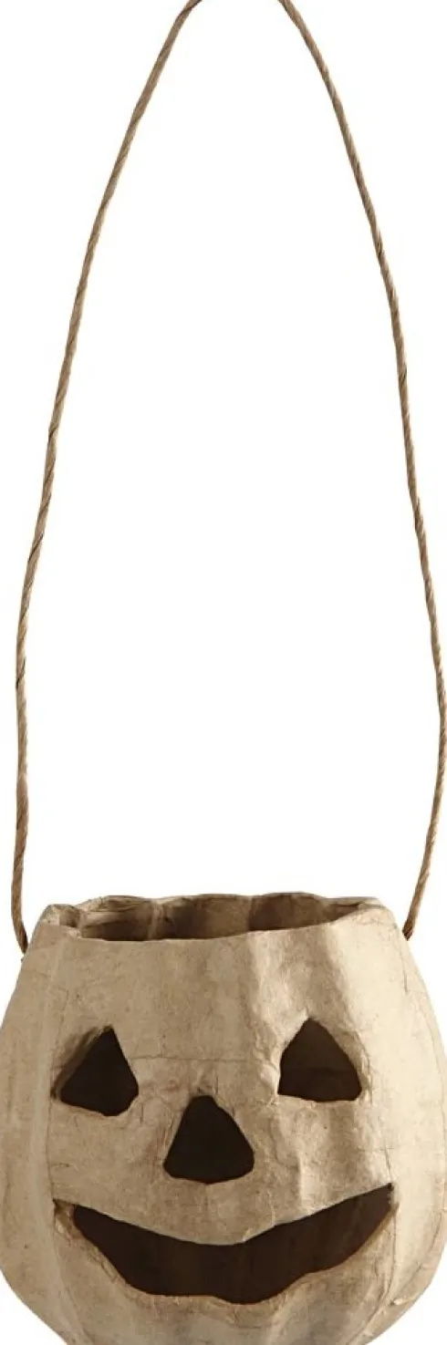 Græskarhoved Med Ophæng - H 8,5 CM - Ø 9 CM - 1 Stk