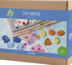 Gruppe DIY Kit Sæbefremstilling - Blå - Grøn - Orange - Pink