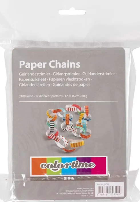 Guirlandestrimler Med Print - Mønstret - 160X15 MM - 2400 Stk