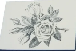 Gummistempel 14X10 Rose