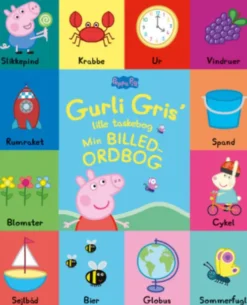 Gurli Gris Lille Taskebog - Min Billedordbog - Bog Med Håndtag