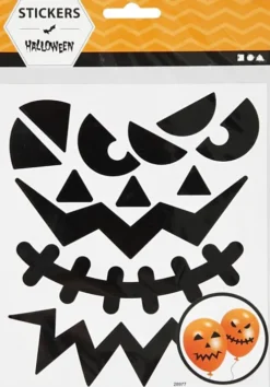Halloween Klistermærker - Store Ansigter
