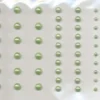 Halvperler - Selvklæbende - Grøn - 3-7 MM - 58 Stk