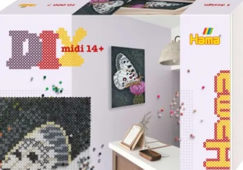 Hama Art - Sommerfugl Perlesæt - 10.000 Midi Perler - 3605