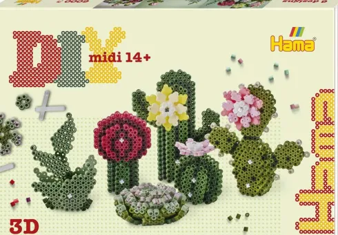 Hama Art - Sukkulenter Perlesæt - 6.000 Midi Perler - 3622