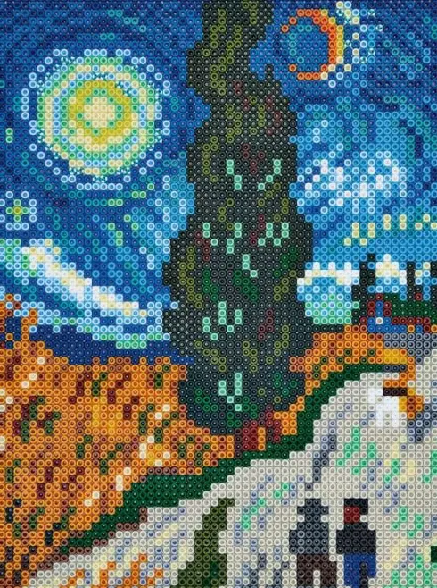 Hama Art - Van Gogh Perlesæt - 10.000 Midi Perler - 3607