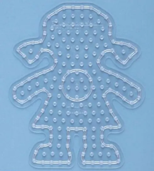 Hama Maxi Perleplade - Pige - Transparent - 19,5X16 CM - 8207