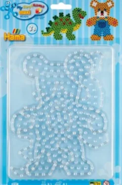 Hama Maxi Perleplader - Bamse Og Dinosaur - Transparent - 8101
