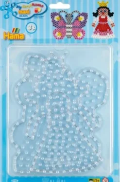 Hama Maxi Perleplader - Sommerfugl Og Prinsesse - Transparent - 8102