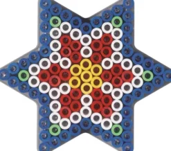 Hama Maxi Perleplade - Stjerne - Transparent - 14,5X15,58 CM - 8222