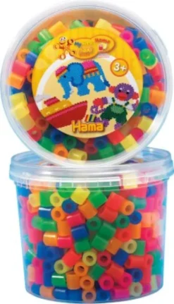 Hama Maxi Perler - Neon Mix 51 - 600 Perler - 8572