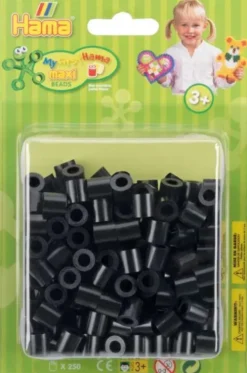 Hama Maxi Perler - Sort - 250 Stk. - 8518