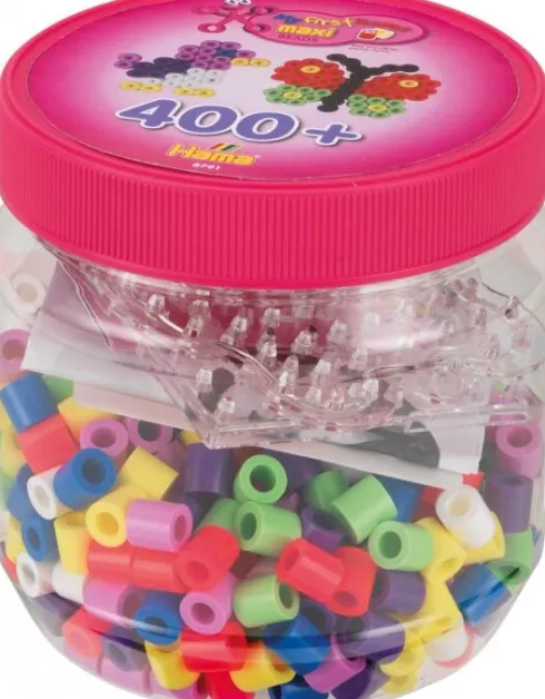 Hama Maxi Perler - 400 Stk I Spand - Pink - 8791