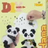 Hama Midi Perler - DIY 3D Panda Figur Perlesæt - 3258