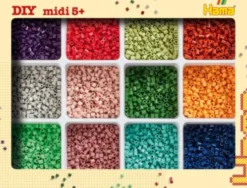 Hama Midi Perler - DIY Perlesæt Med 9.600 Perler - 2096