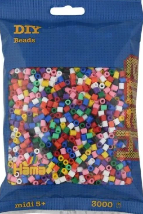 Hama Midi Perler - Mix - 3.000 Stk. - 201-00