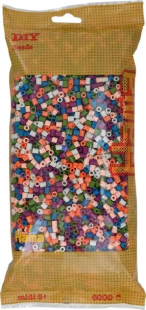 Hama Midi Perler - Mix 58 - 6.000 Stk - 205-58