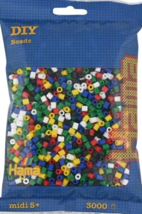 Hama Midi Perler - Mix 66 - 3.000 Stk. - 201-66