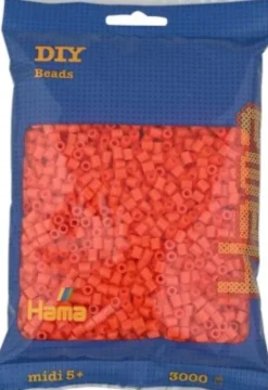 Hama Midi Perler - Orange - 3.000 Stk. - 201-04