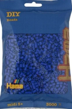 Hama Midi Perler - 3.000 Stk. - Blå - 201-08