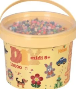 Hama Midi Perler - 10.000 Stk. I Spand - Mix 68 - 180-68