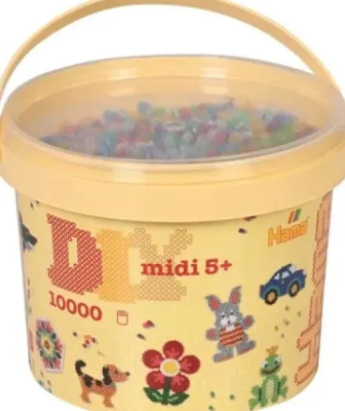 Hama Midi Perler - Transparent Mix 53 - 10.000 Stk. - 180-53