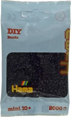 Hama Mini Perler - Aubergine - 2000 Stk. - 501-108