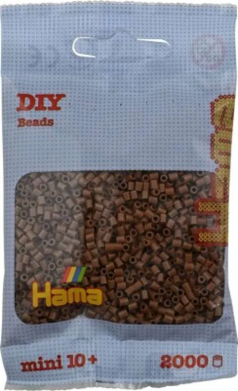 Hama Mini Perler - Brun - 2.000 Stk. - 501-12