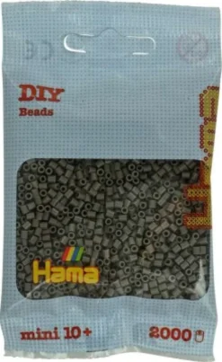 Hama Mini Perler - Gråbrun - 2000 Stk. - 501-117