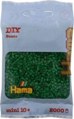 Hama Mini Perler - Grøn - 2.000 Stk. - 501-10