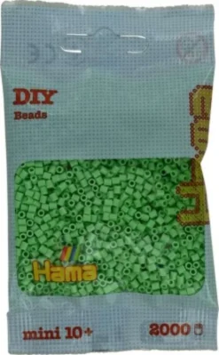 Hama Mini Perler - Klar Grøn - 2000 Stk. - 501-115