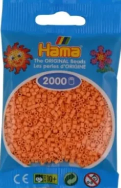 Hama Mini Perler - Lys Abriko - 2.000 Stk. - 501-105