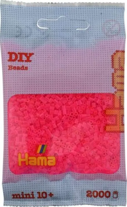 Hama Mini Perler - Neon Fuschia - 2.000 Stk. - 501-32
