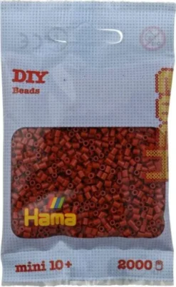 Hama Mini Perler - Rødbrun - 2.000 Stk. - 501-20