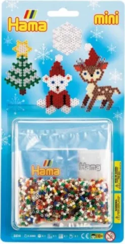 Hama Mini Perlesæt - Julepynt Perleplade Og 2.000 Perler - 5514