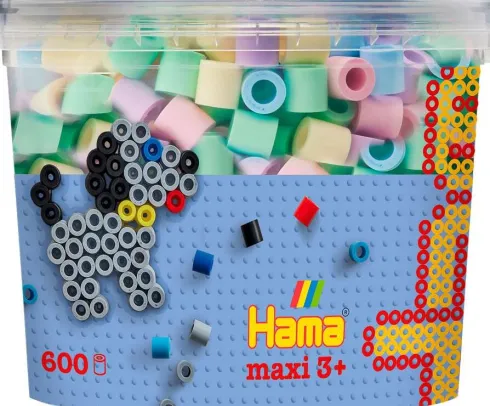 Hama 8574 - Pastel - 600 Stk. Maxi Perler - Mix 52
