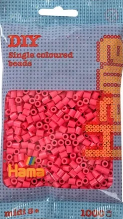 Hama 207-121 - Pink - 1.000 Stk. DIY Beads Midi Perler
