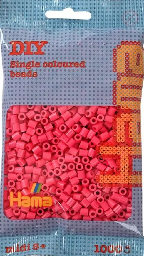 Hama 207-121 - Pink - 1.000 Stk. DIY Beads Midi Perler