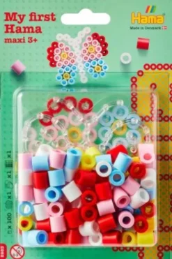 Hama 8983 - Sommerfugl - Maxi Perler Og Plade - My First Hama