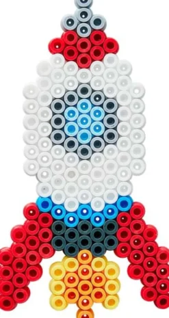 Hama 4219 - Space - Stor Stjerne - 1.100 DIY Midi Perler Og Plade
