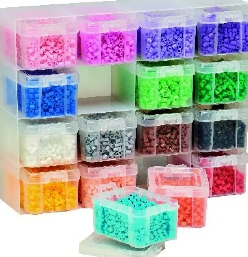 Hama - Stor Opbevaringsboks Med 16.000 Midi Perler - 6761